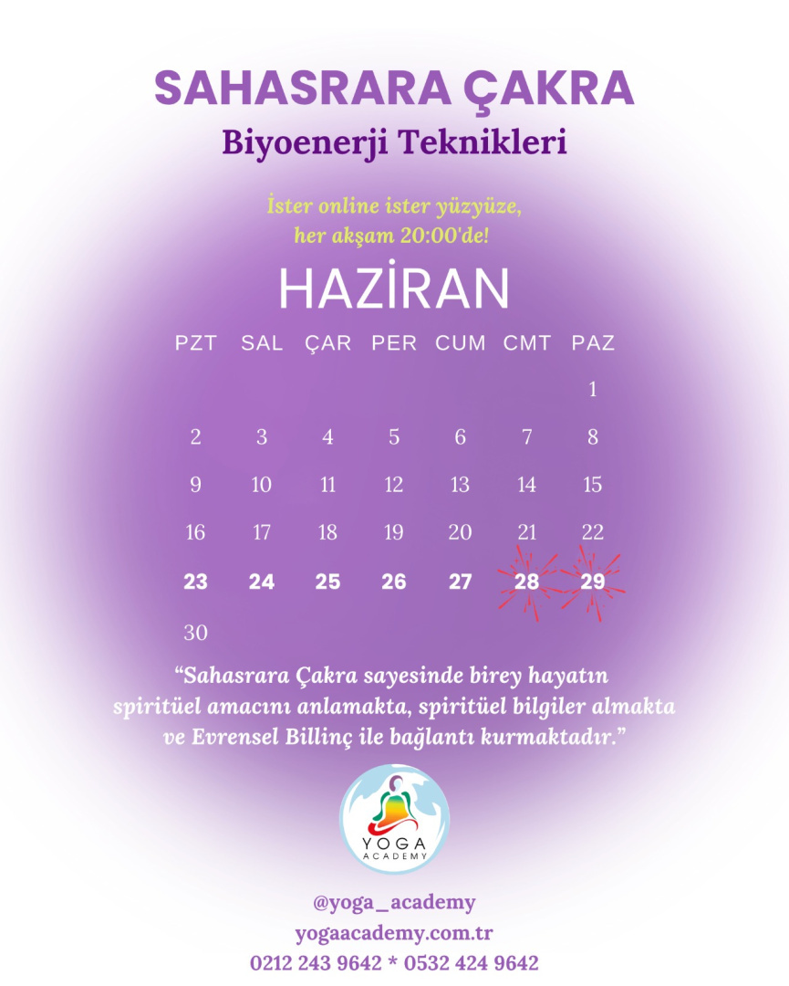 ÇAKRA ÇALIŞMALARI